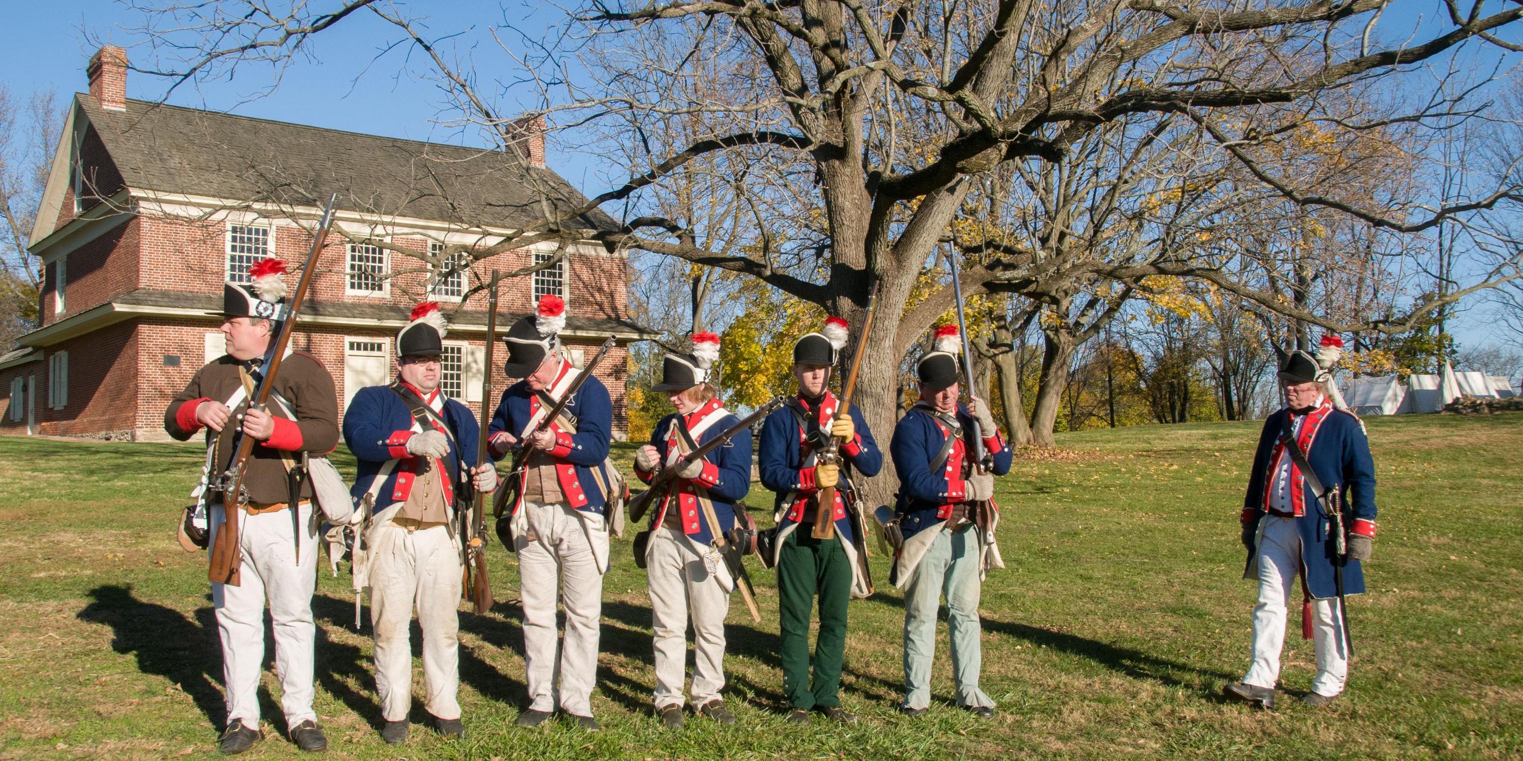 Dragoons in Front of Primitive Hall