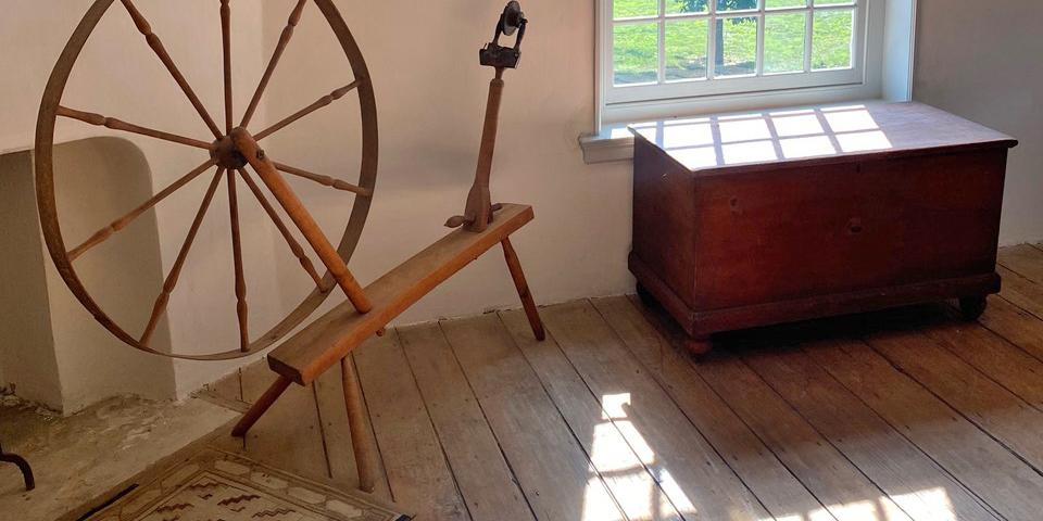 Spinning Wheel and Window